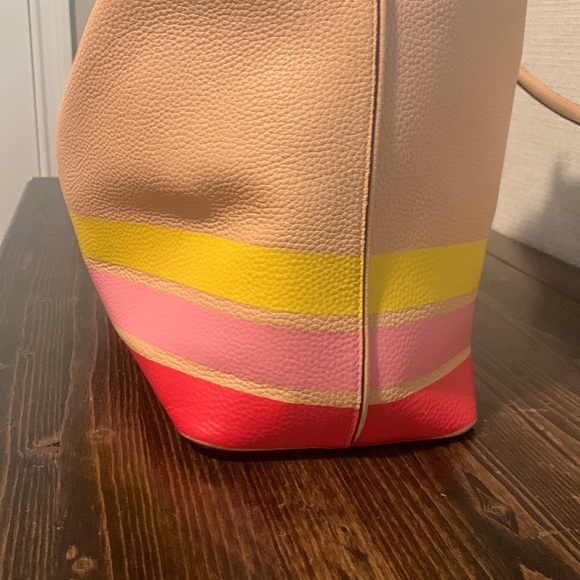 TORY BURCH color stripe tote - rare! Great condition! - Picture 6 of 16